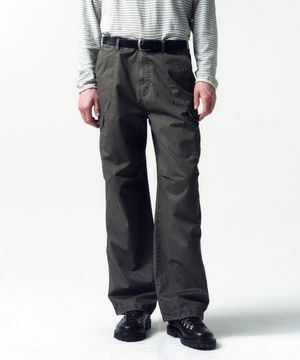 브러시드 코튼 카고 팬츠 CHARCOAL