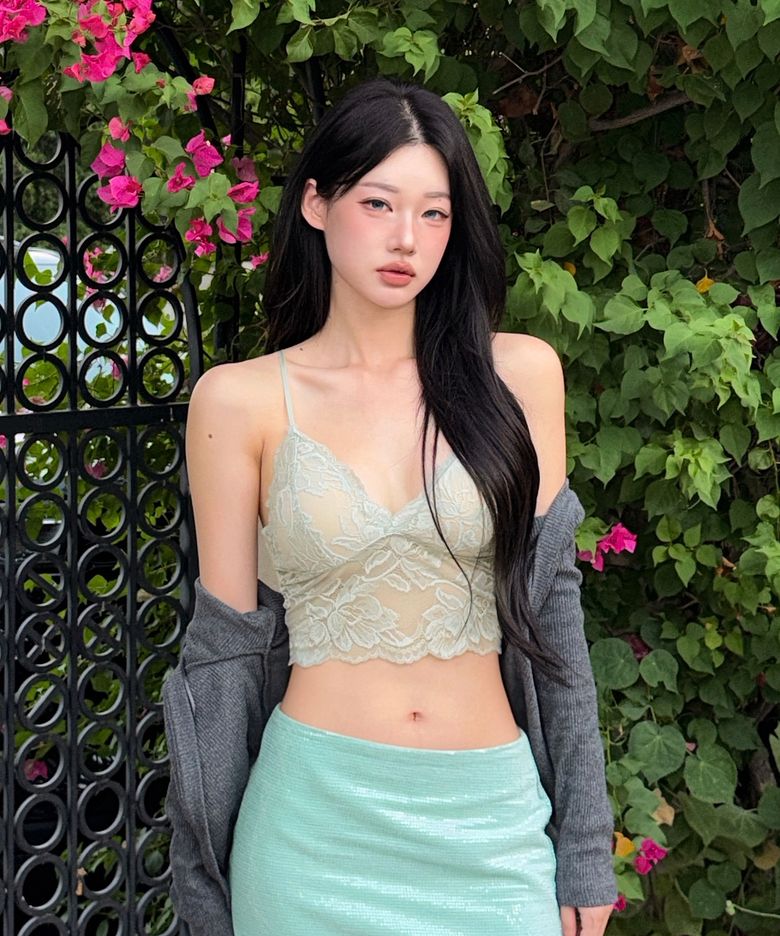 [SET]레이스 스칼렛 시스루  브라렛 브라 팬티 세트_4colors
