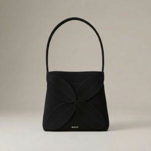 4리프 토트백- 블랙