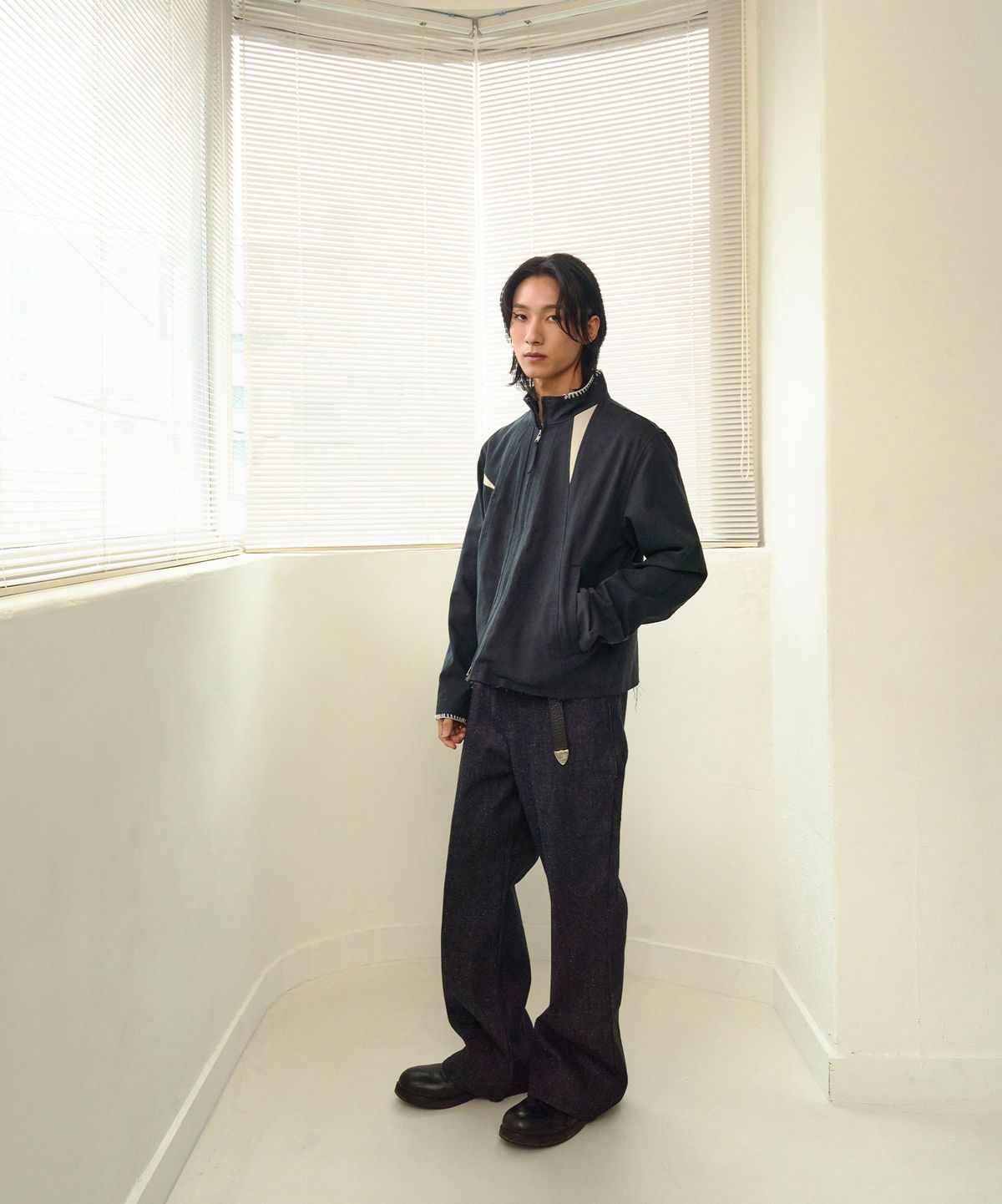 노쿨러스(NOSCOULEURS) UL COTTON JACKET 05 BLACK