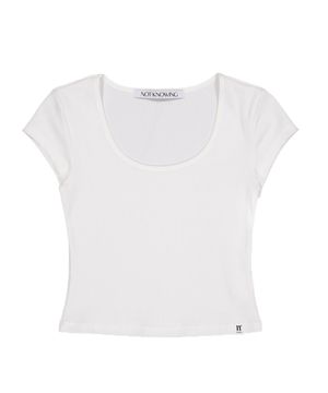 Scoop Neck Tee (WHITE)