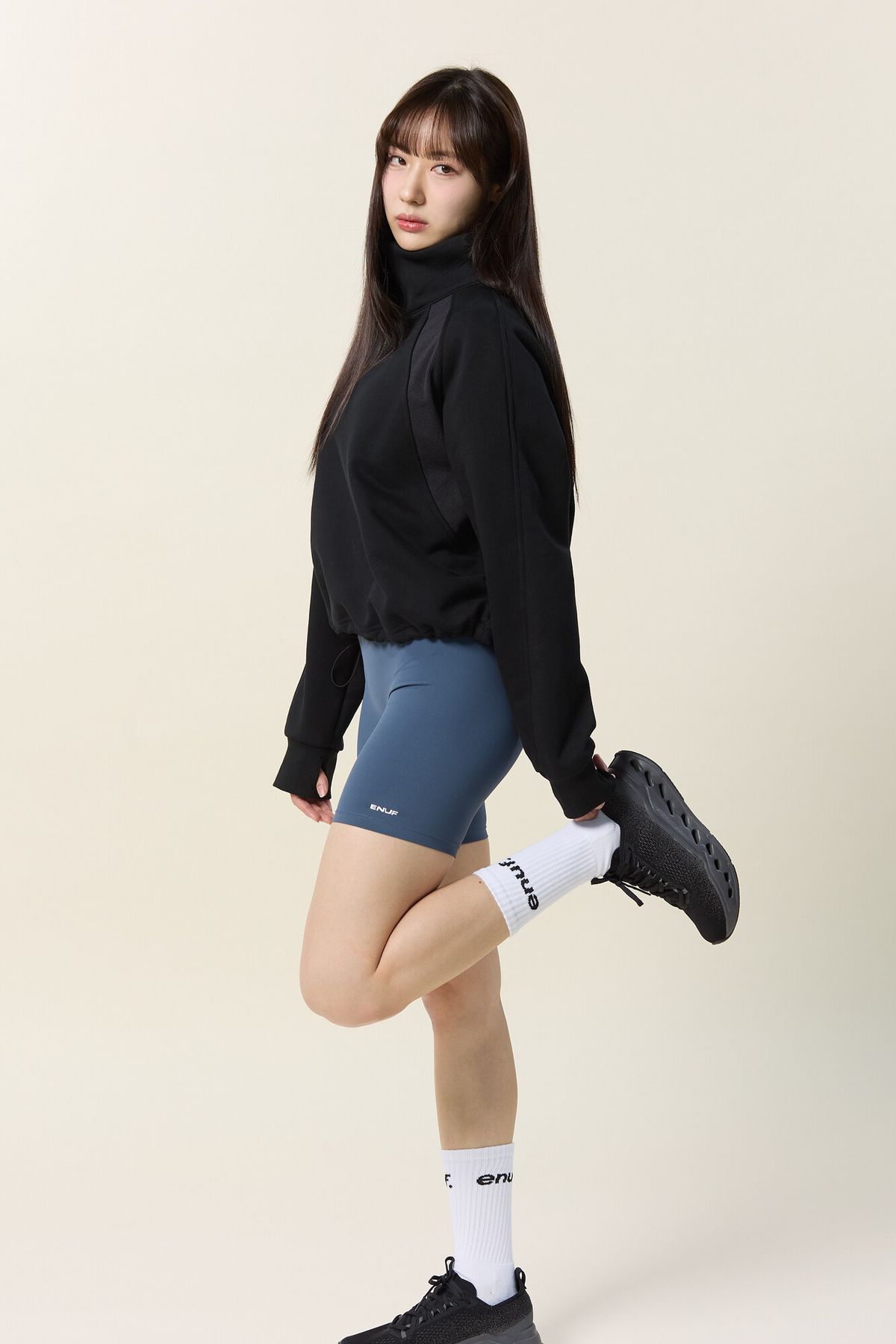 이너프(ENUF) 여성 숏 레깅스