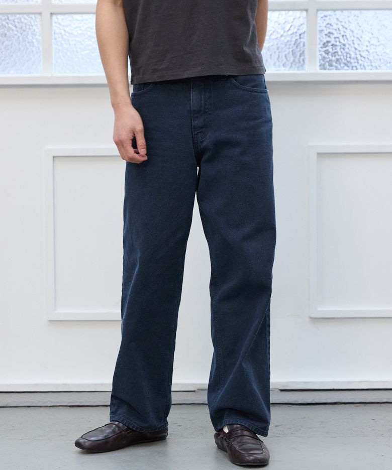 Men PLVM Relaxed Fit Denim - Dyed Navy