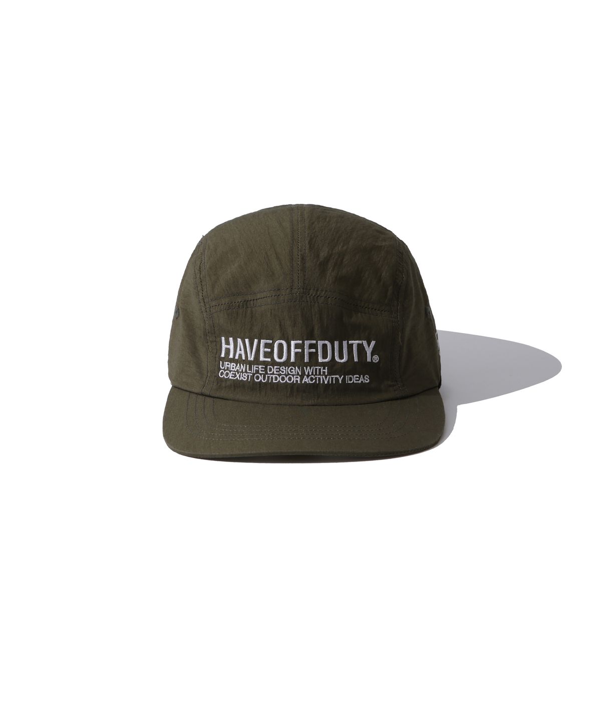 해브오프듀티(HAVEOFFDUTY) 로고 캠프 캡 (카키)