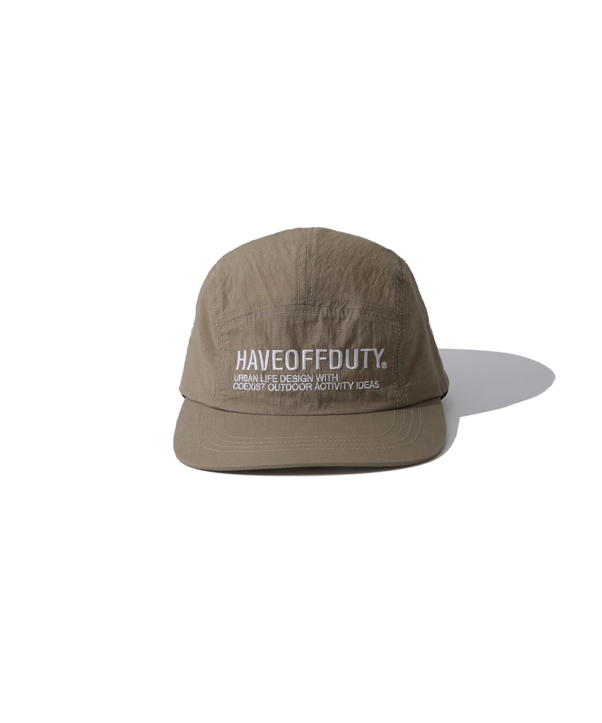 해브오프듀티(HAVEOFFDUTY) 로고 캠프 캡 (데저트)