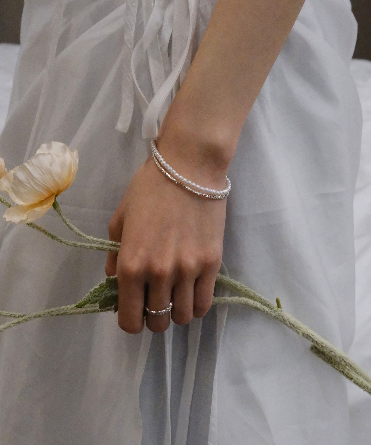 포에트리하우스(POETRYHAUS) SILVERDUST PEARL BRACELET