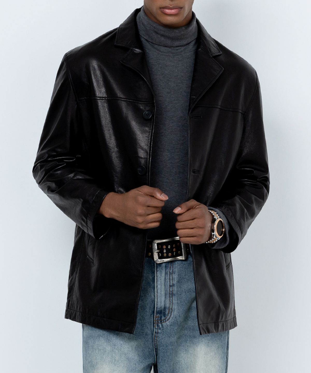 스트라이크(STRIKE) Atelier Y3B Lambskin Blazer (BLACK)