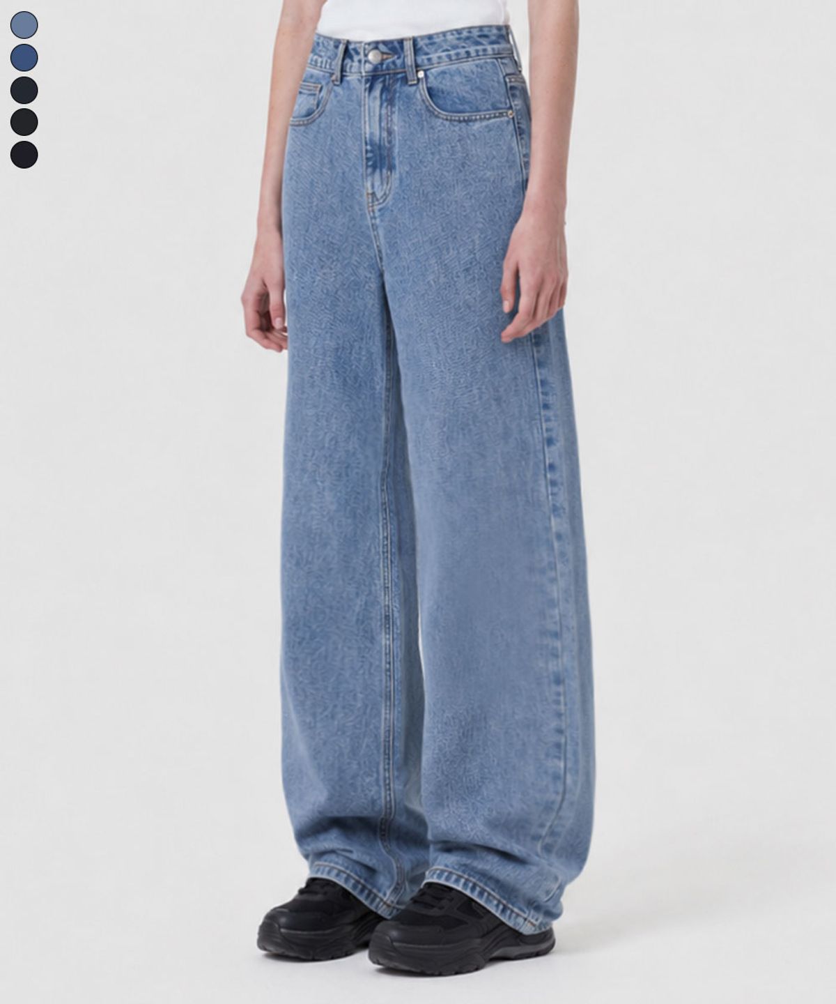 베이직라벨(BASIC LABEL) Frame wide-washed denim pants 5 Color [BLBD_5011]