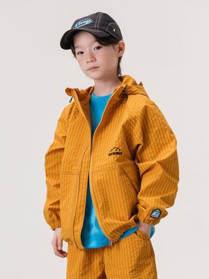 그라스 후디 점퍼 오렌지