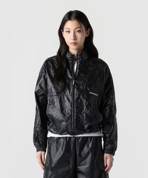 클래식 플러스 스탠넥 바람막이 자켓 블랙 UR124CJK33