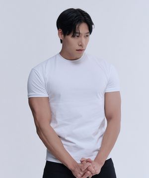 [2PACK] 시그니처 코튼 슬림핏 티셔츠 (3color)