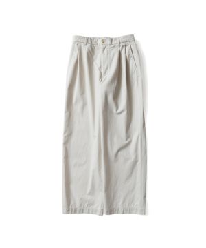 코튼 라이트 투턱 팬츠 - 아이스베이지