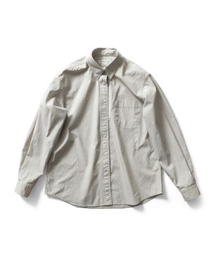 피마 스냅다운 셔츠 - 포그그린