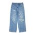 SURVIVAL DAMAGED DENIM PANTS_WASHED INDIGO