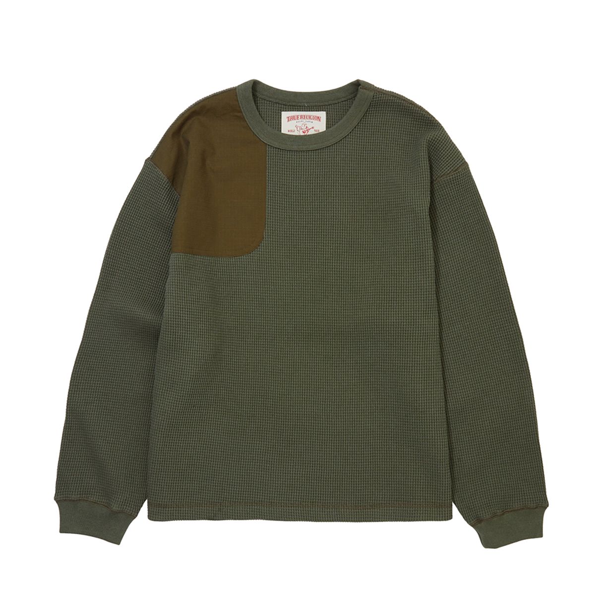 트루릴리젼(TRUERELIGION) RECOIL SHIELD WAFFLE LONG SLEEVE_KHAKI