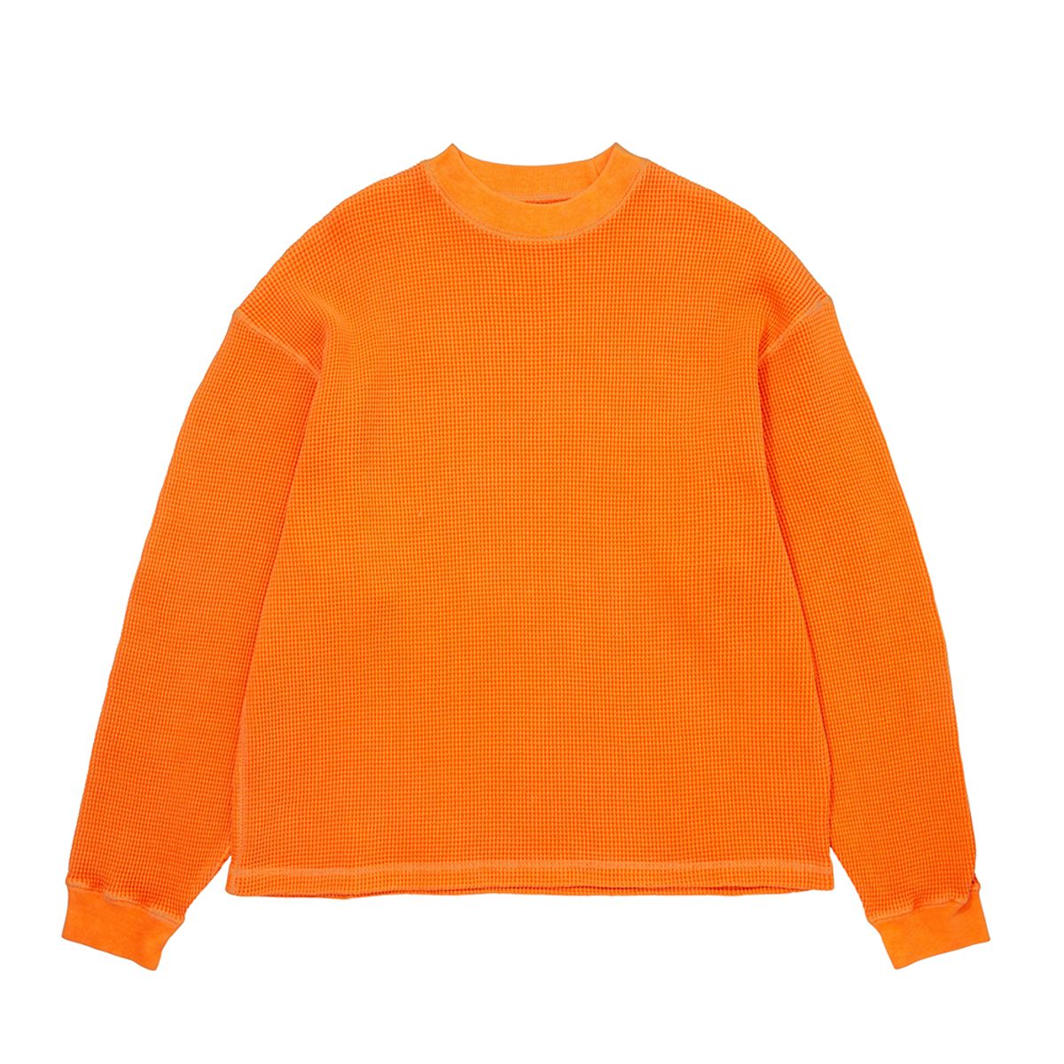 트루릴리젼(TRUERELIGION) WAFFLE LONG SLEEVE_ORANGE
