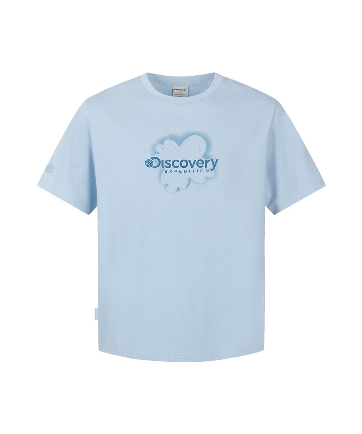 디스커버리 익스페디션(DISCOVERY EXPEDITION) 유니 프레시벤트 맵 레터링 반팔티셔츠 (L/BLUE)