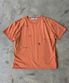 워시드 스탬프 반팔 티셔츠 [오렌지]