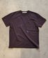 워시드 스탬프 반팔 티셔츠 [다크퍼플]