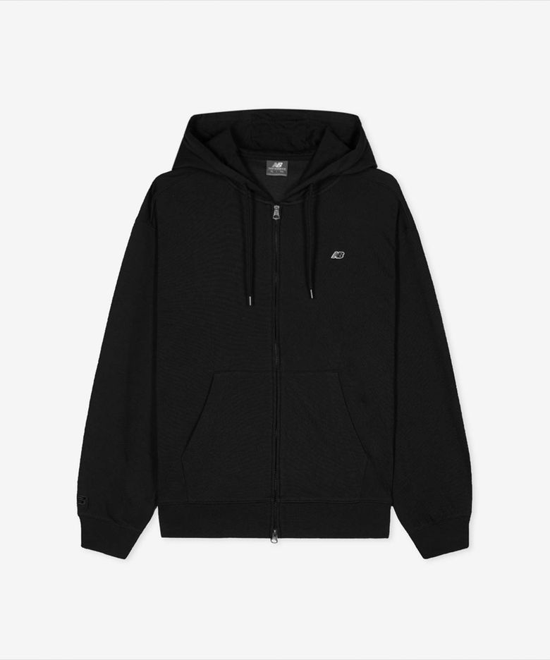NBMDG21403 / UNI 에센셜 썸머 경량 후드집업 (BLACK)