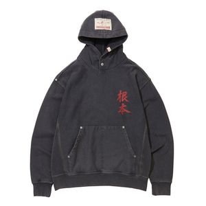 ORIENTAL LOGO HOODIE (WASHED)_WASHED BLACK