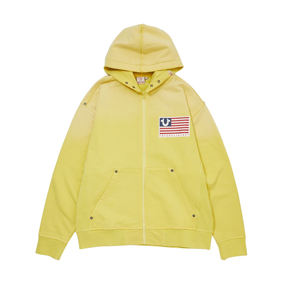 트루릴리젼(TRUERELIGION) OLD GLORY ZIPUP HOODIE_WASHED YELLOW