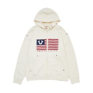 OLD GLORY PATCH HOODIE_IVORY