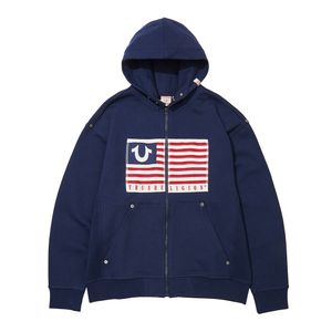 OLD GLORY PATCH HOODIE_NAVY