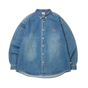 WIDE DENIM SHIRTS_WASHED INDIGO
