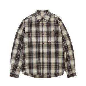 POCKET CHECK SHIRTS_BEIGE