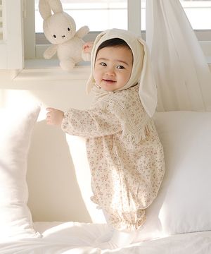 갖고싶은 아가, 오늘도 뽀야니하게 - 아기 플라워 바디슈트