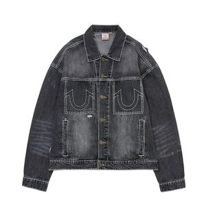 SURVIVAL DAMAGED DENIM TRUCKER_WASHED GREY