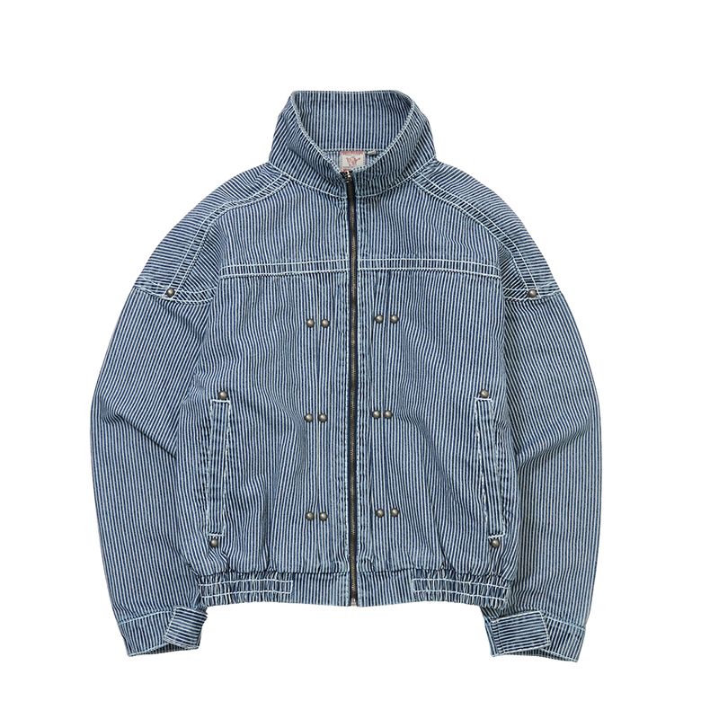 WIDE WILD WASHED JACKET (HICKORY)_WASHED INDIGO