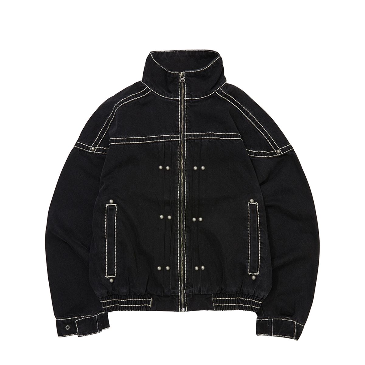 트루릴리젼(TRUERELIGION) WIDE WILD WASHED JACKET_WASHED BLACK