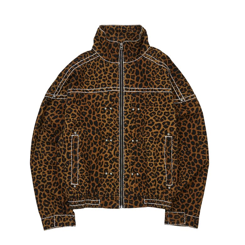 WIDE WILD WASHED JACKET_LEOPARD