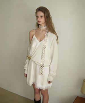 Kin dot scarf - Ivory