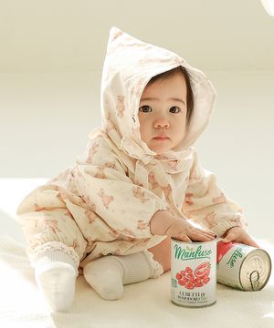 우리 아가의 사랑 아기 곰이랑 - 아기 골덴 바디슈트