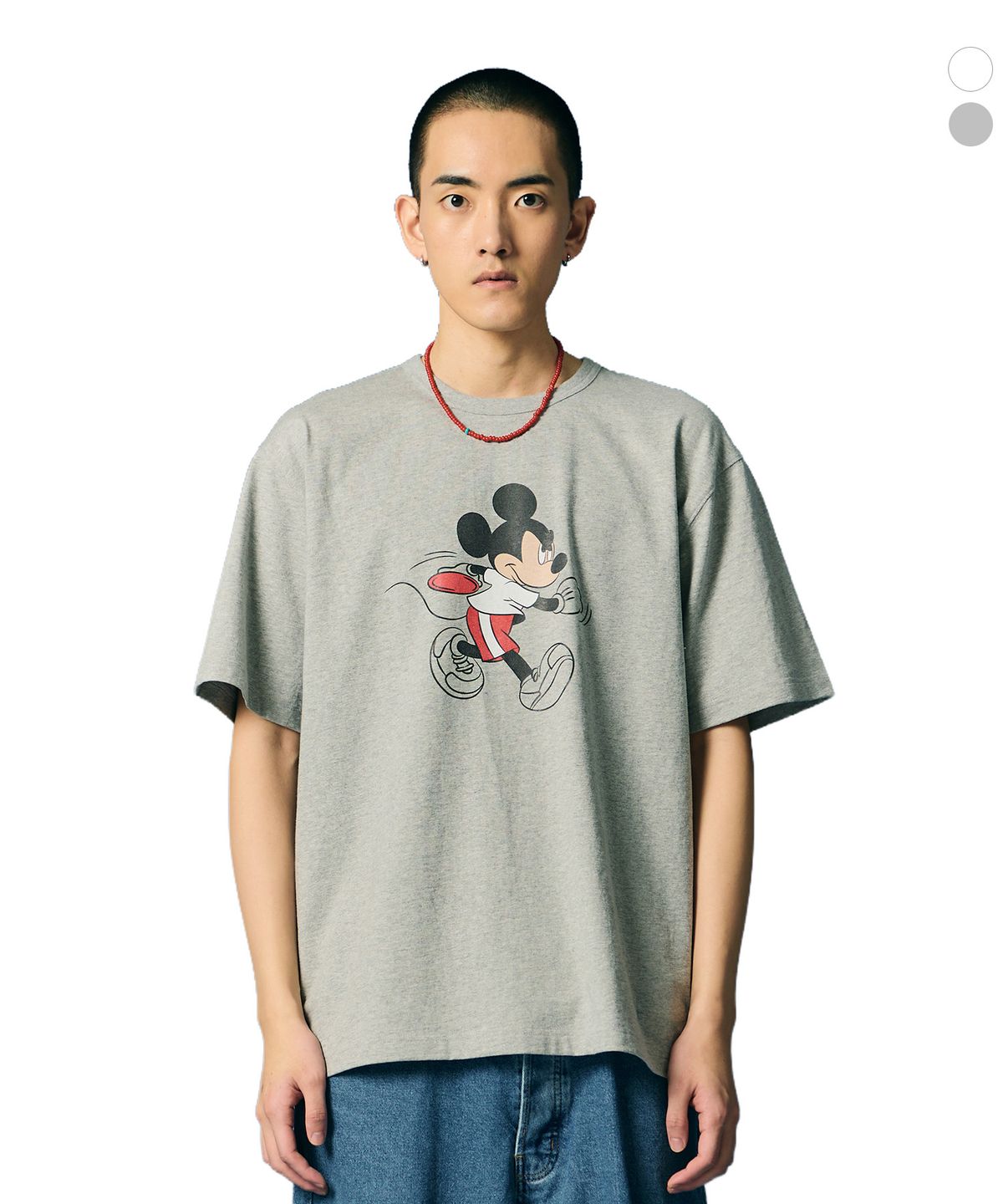 디스커스 애슬레틱(DISCUS ATHLETIC) [2COLORS] 원반 미키 티셔츠