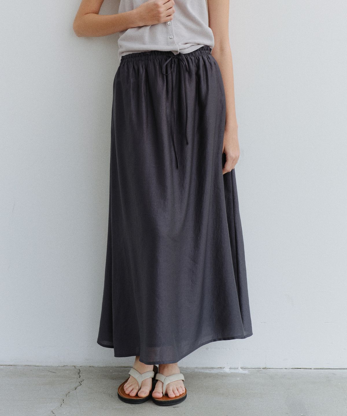 유라고(URAGO) Charlotte shirring long skirt