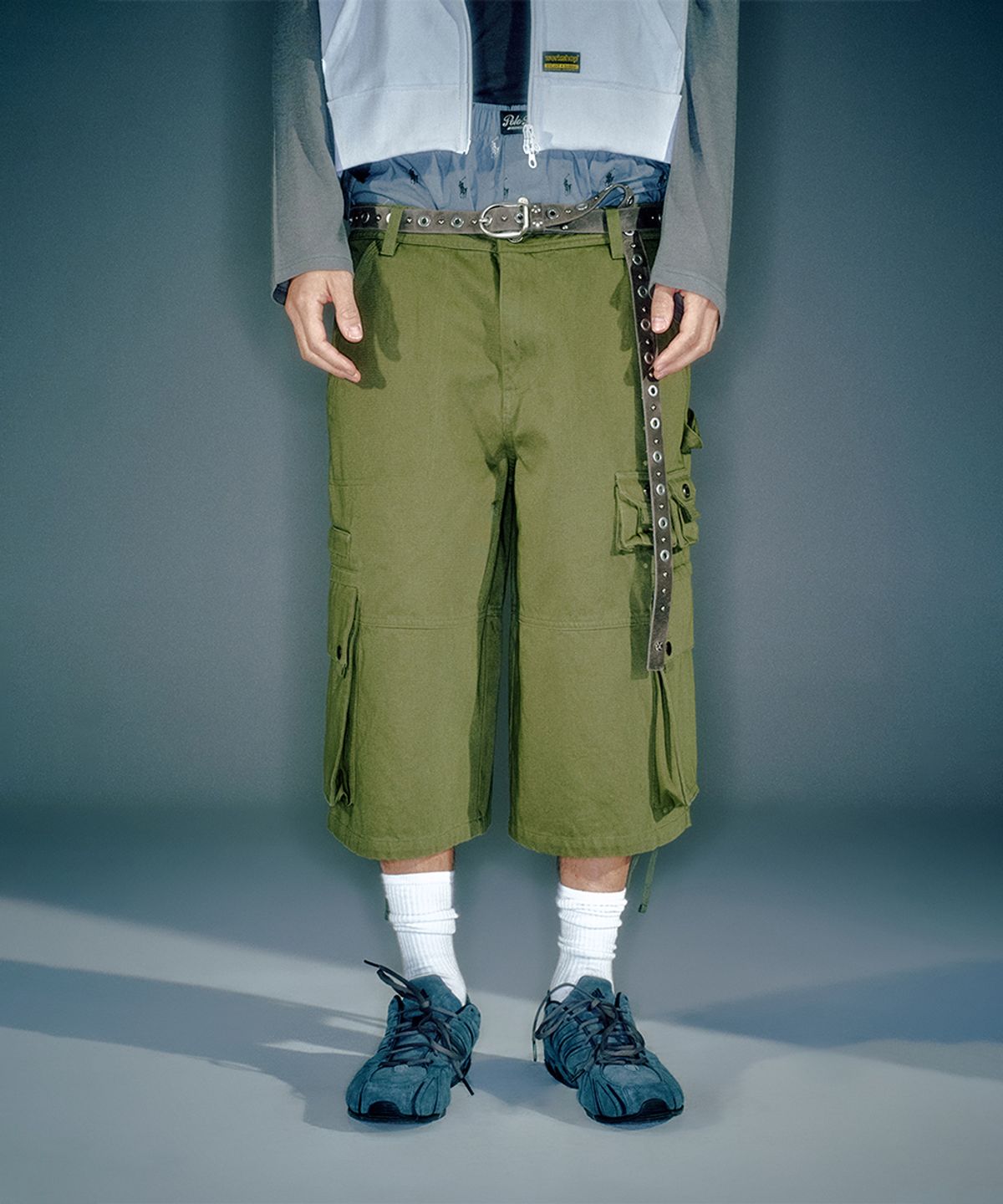 베이컨트 아카이브(VACANT ARCHIVE) (MEN) TONY CARGO BERMUDA PANTS KHAKI