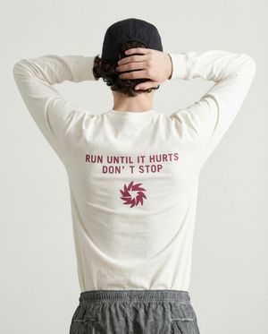 런 언틸 허스트 긴팔 티셔츠 (화이트)