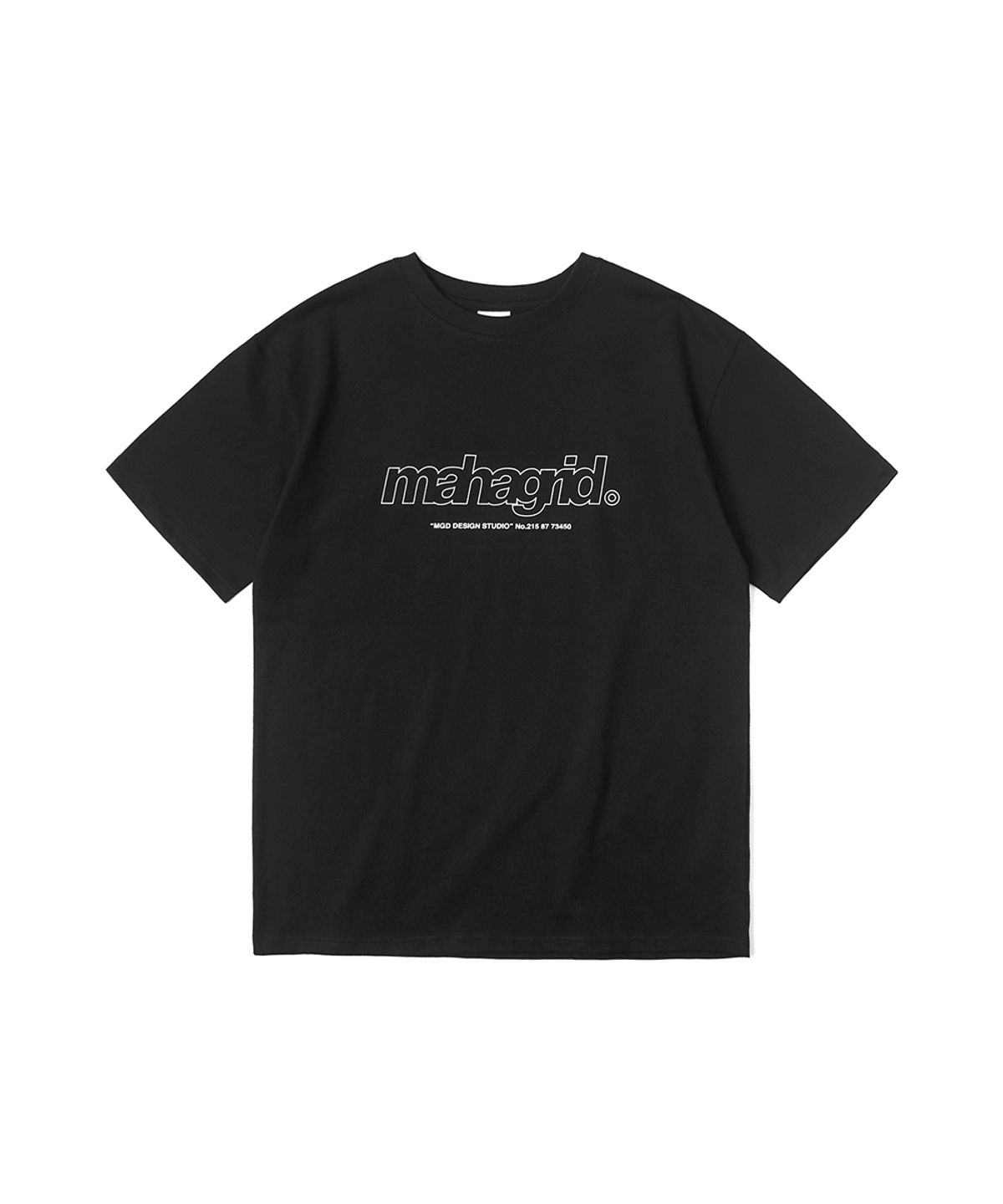 마하그리드(MAHAGRID) THIRD LOGO TEE BLACK(MG2CMMT508A)