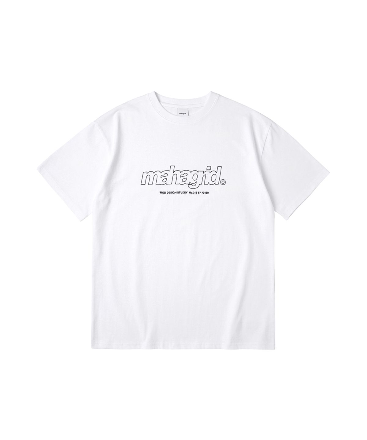 마하그리드(MAHAGRID) THIRD LOGO TEE WHITE(MG2CMMT508A)