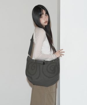 Spiral Canvas cross bag Khaki