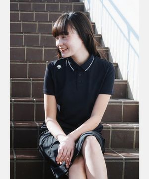 [세리나&소빈 착용] 터프 폴로 티핑 포인트 반팔 티셔츠 블랙 SR123UPS22