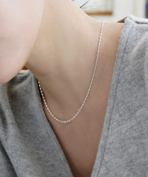 925실버 레이어드 은 체인목걸이 실라/ Silra