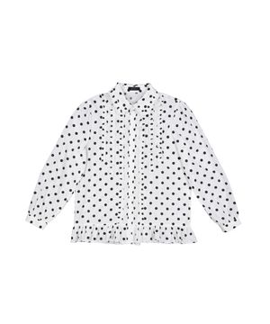 블레어 도트 블라우스 (화이트)