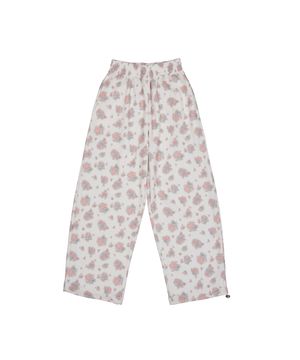 플라워 와플 조거 팬츠 (아이보리)