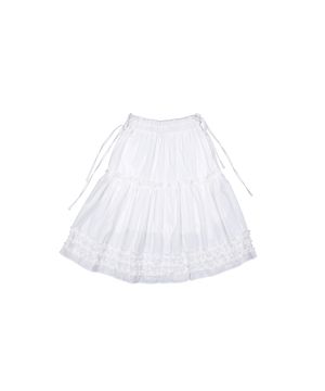 케이티 프릴 미디 스커트 (화이트)