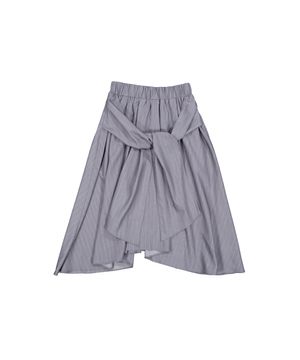 스트라이프 타이 스커트 (그레이)